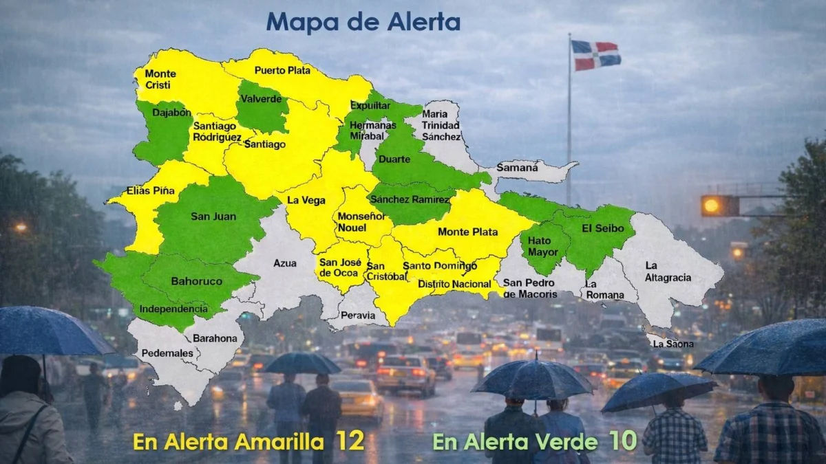 Imagen relacionada con: Peligro de inundaciones y crecidas: El COE pone en alerta máxima a 11 provincias y el Distrito Nacional