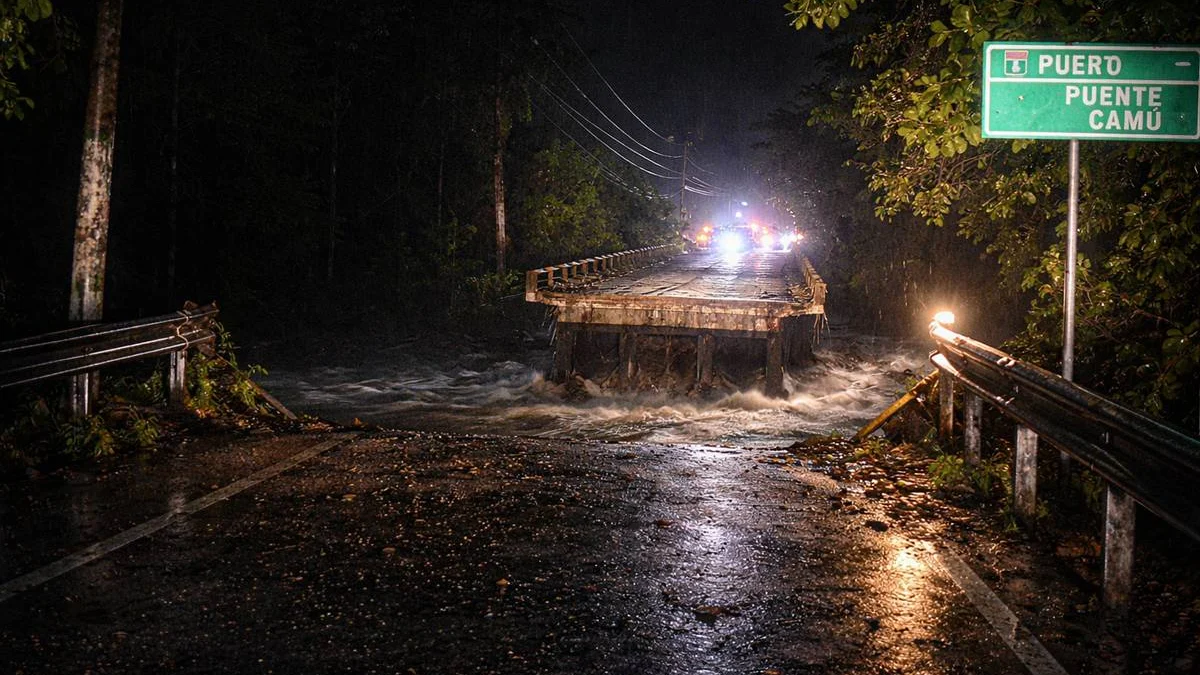 Imagen relacionada con: Puerto Plata queda partida en dos tras embate de las lluvias