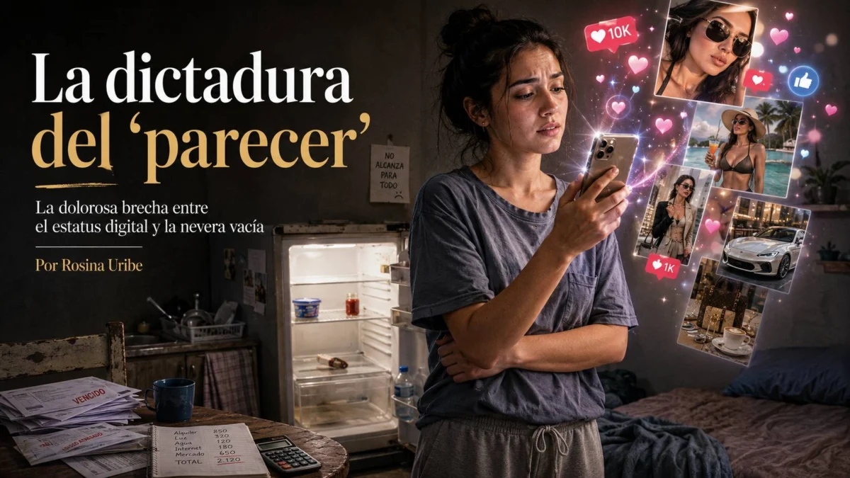 Imagen relacionada con: La dictadura del “parecer”: la dolorosa brecha entre el estatus digital y la nevera vacía (parte I)